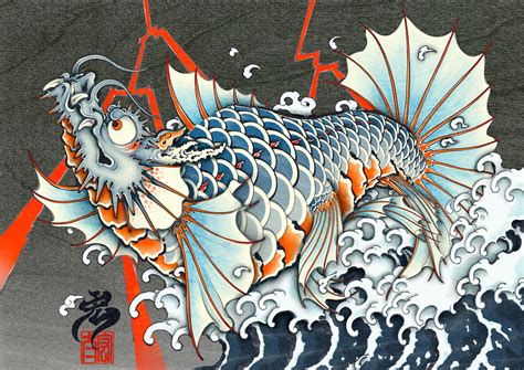 龍魚浮背